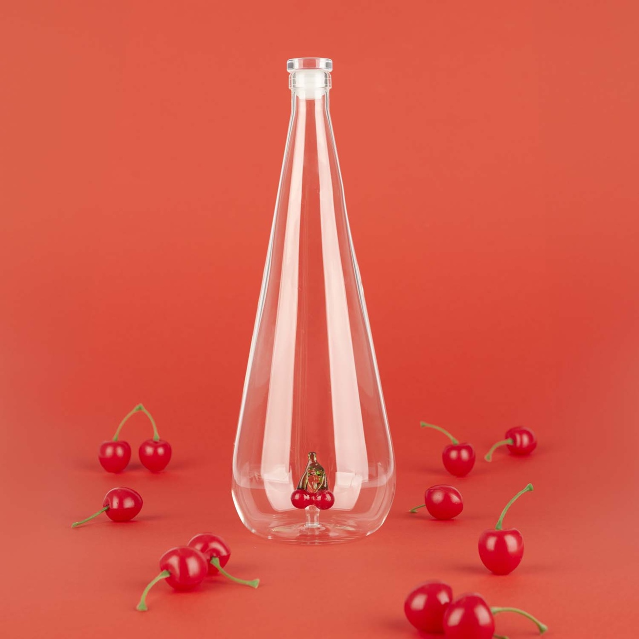 Flaska Botanical Körsbar 1,0l, Borosilikatglas