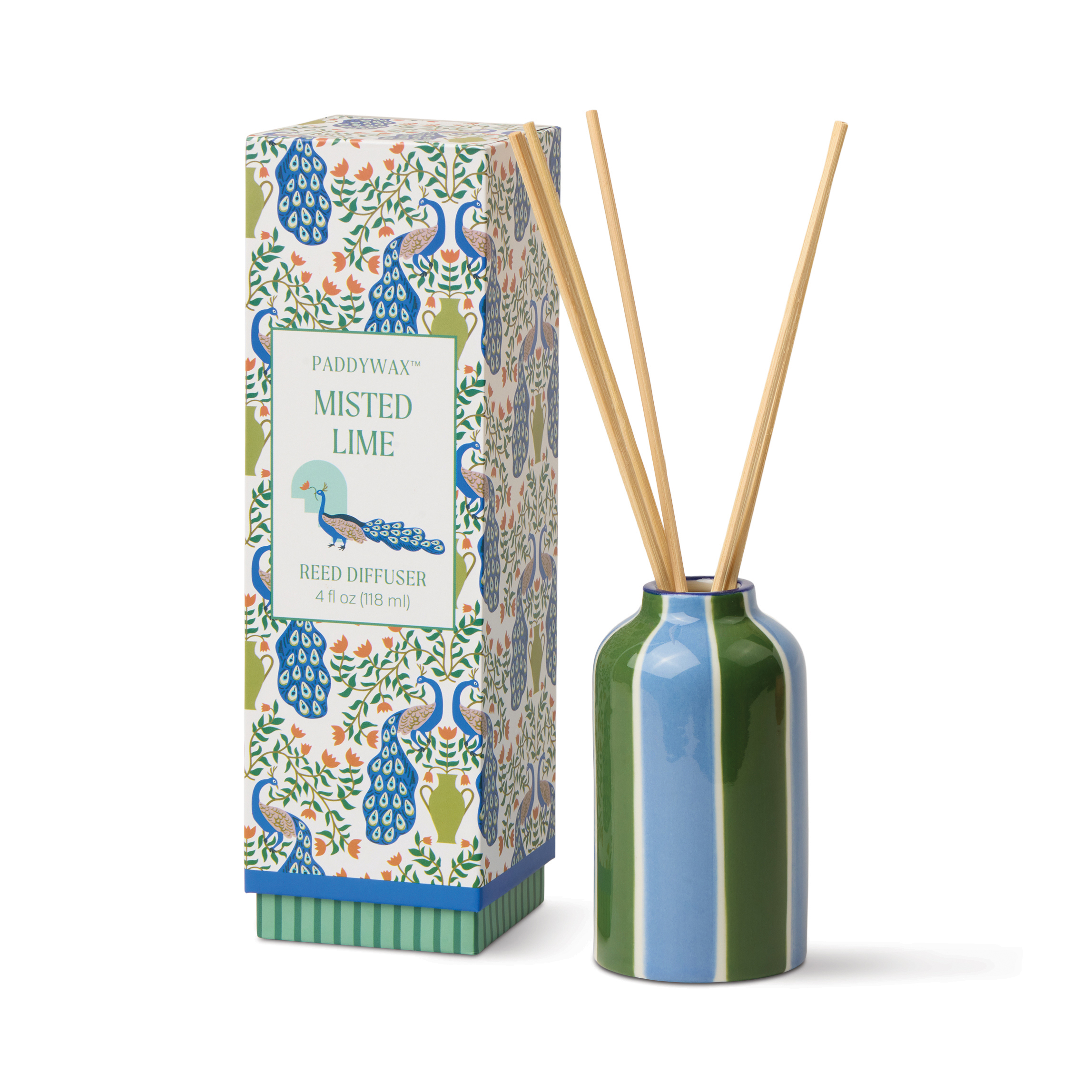 Diffuser i keramik Adopo Peacock 118 ml - Misted Lime