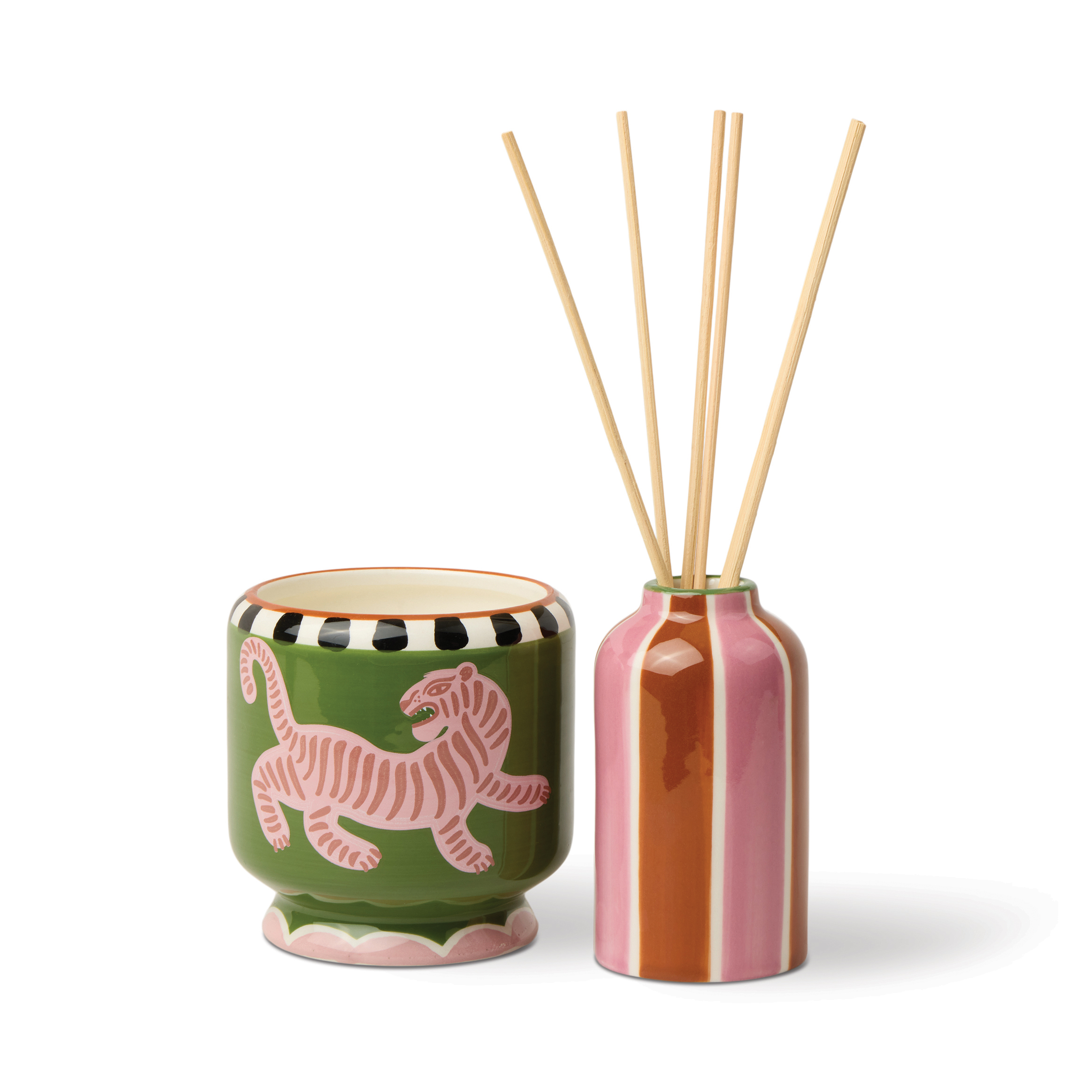 Diffuser i keramik Adopo Tiger 118 ml - Black Cedar & Fig