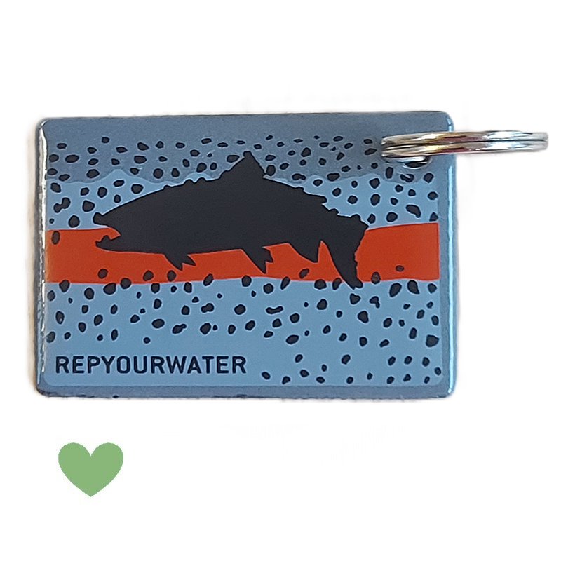 Keyring Enameled oblong  40x60 mm
