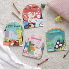 Ritbok med Stickers Dinosaurie