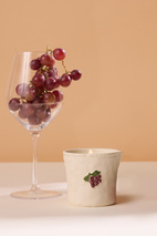 Doftljus i keramikkrus Bistro  - Bordeaux Grape