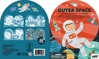 Ritbok med Stickers Rymden
