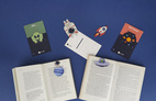 Magnetic bookmark on Postcard Rocket