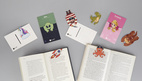 Magnetic bookmark on Postcard Rocket