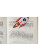 Magnetic bookmark on Postcard Rocket