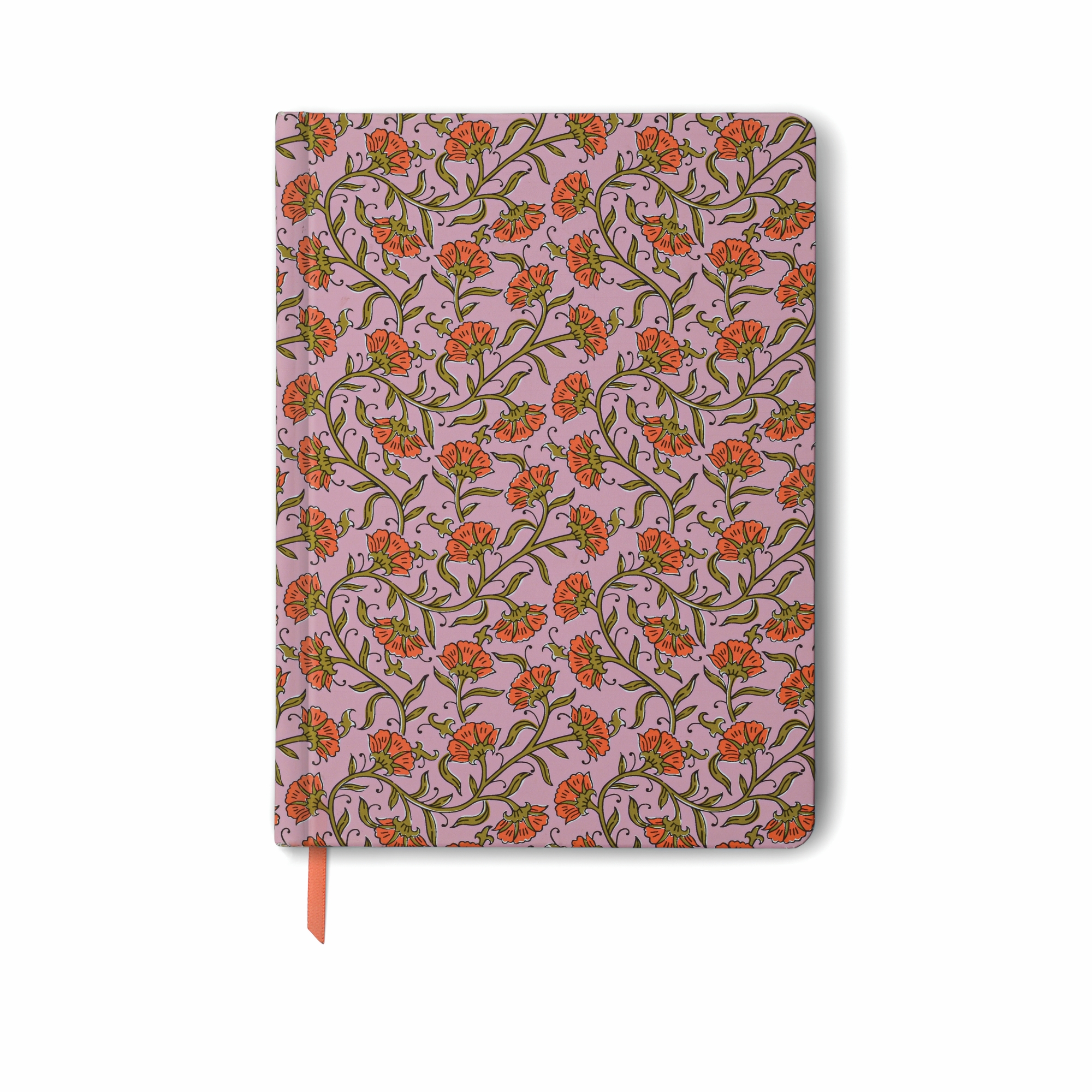 Stor Skrivbook Soft Touch - Vintage Floral Rosa