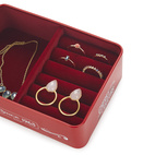Jewelry Storage Cherry Liqueur, Red Metal