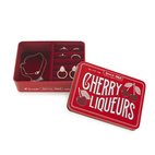 Jewelry Storage Cherry Liqueur, Red Metal