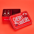 Jewelry Storage Cherry Liqueur, Red Metal