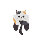 Magnetiskt bokmärke på Vykort Katt Calico