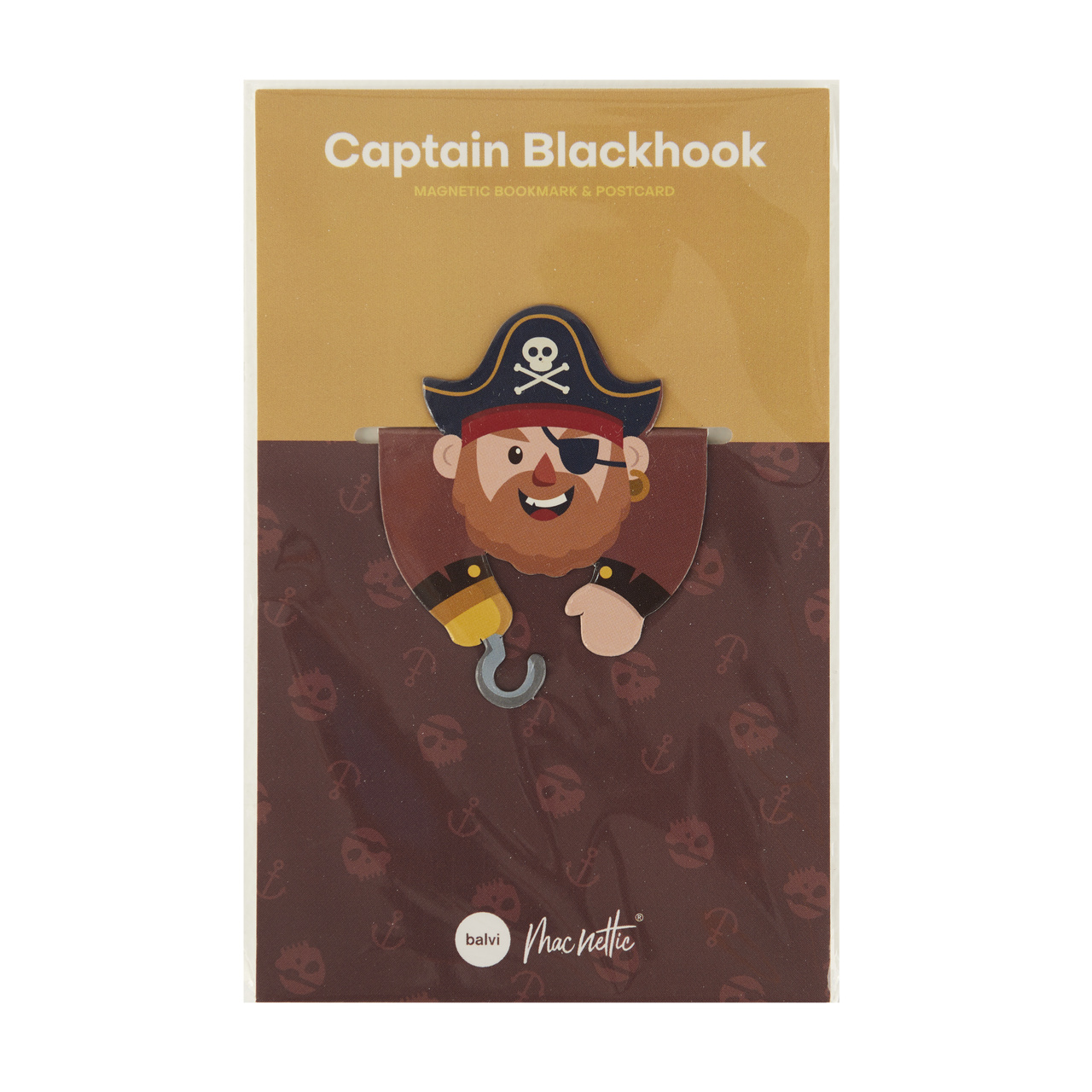 Magnetic bookmark on Postcard Captain Blackhook
