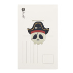 Magnetic bookmark on Postcard Skull
