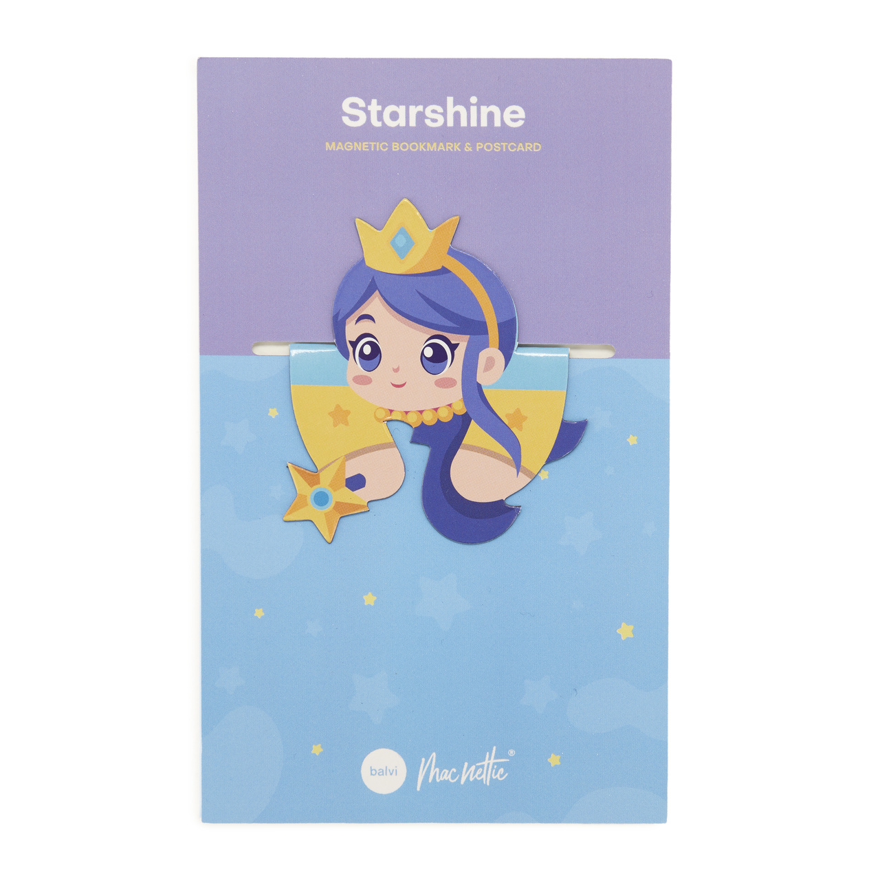 Magnetic bookmark on Postcard Starshine