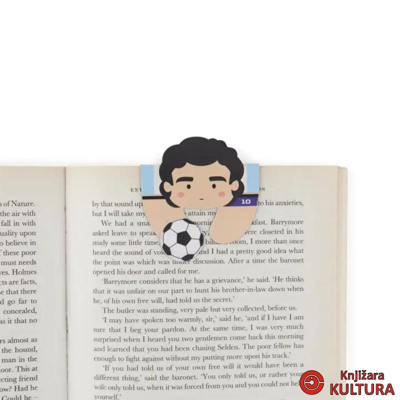 Magnetic bookmark on Postcard Born to Score, Football