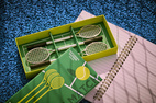 Kulspetspennor Tennisracket (Set om 3)