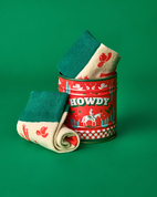 Storage Tin & Sock Set - Howdy