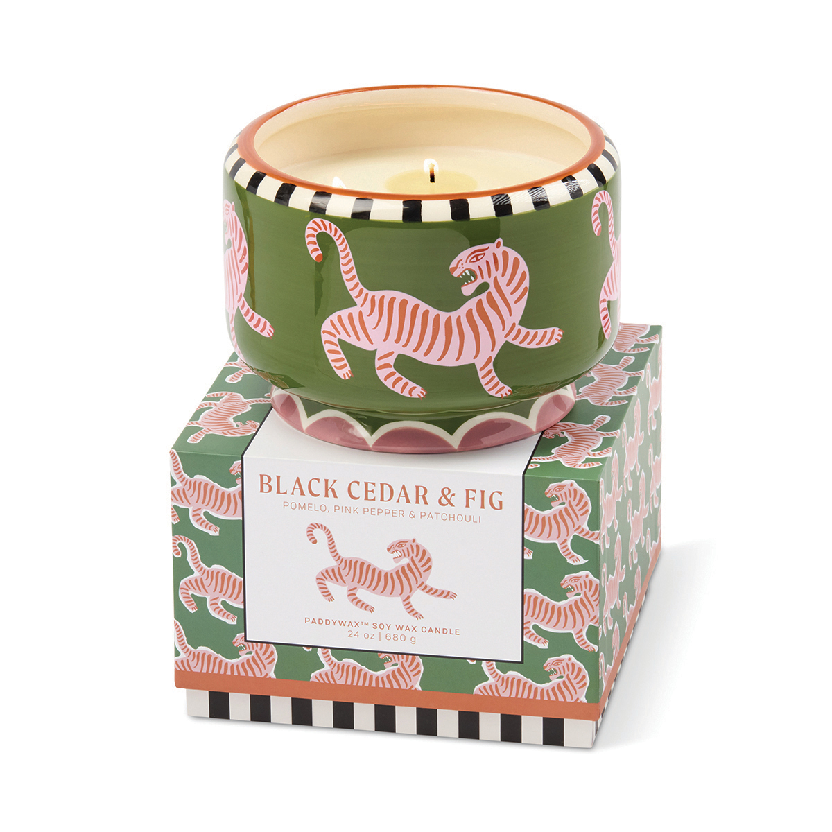 Scented candle Jumbo A Dopo 680 gr Tiger - Black Cedar & Fig