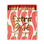 Tändstickor  Stor kvadrastisk ask (125 st) - Extra Hot