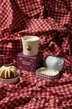 Doftljus i keramikkrus Bistro - Christmas Pudding