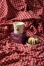 Doftljus i keramikkrus Bistro - Christmas Pudding