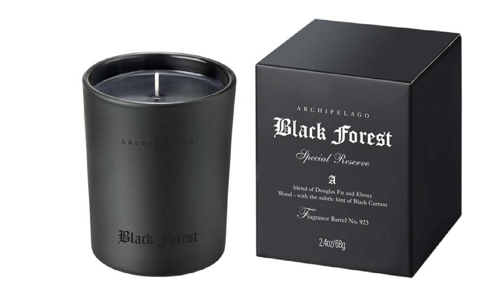 Litet Doftljus Black Forest svart 68 g.16h