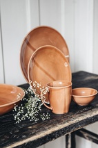 Heirol x Nosse tallrik 28 cm Smooth, Terracotta