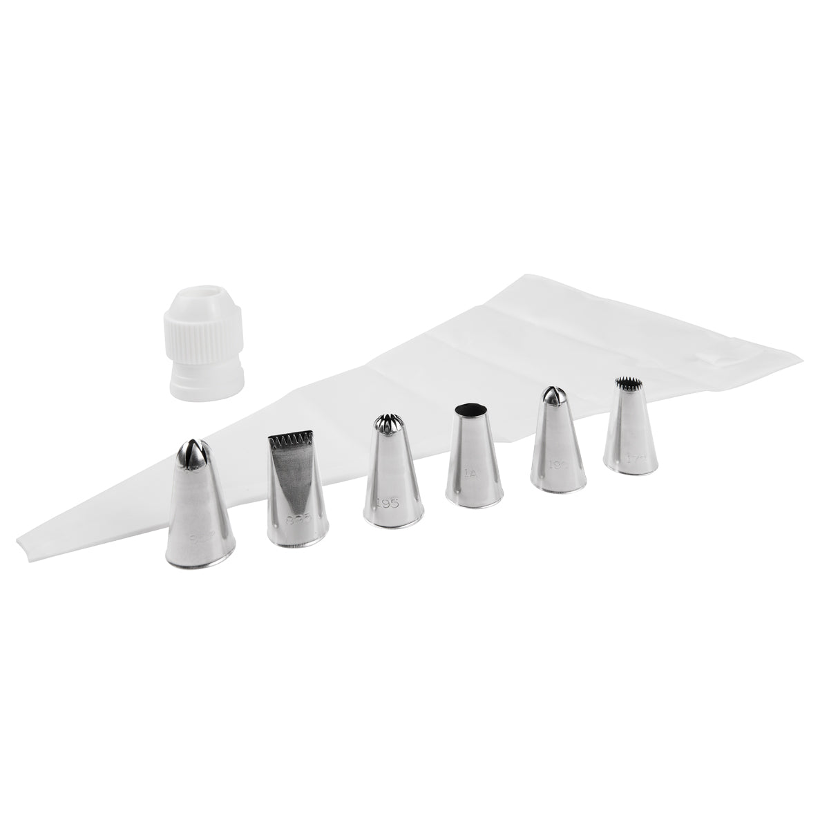 Heirol x Decorate, Sprits- och tyllsett. 40 cm spritspåse och 6 tyllar
