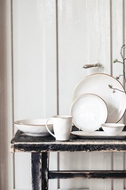Heirol x Nose Deep Plate 20 cm Edge, Ivory Gold