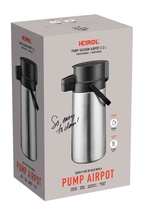 Heirol Pumptermos vakum, 2,2 l , Stål