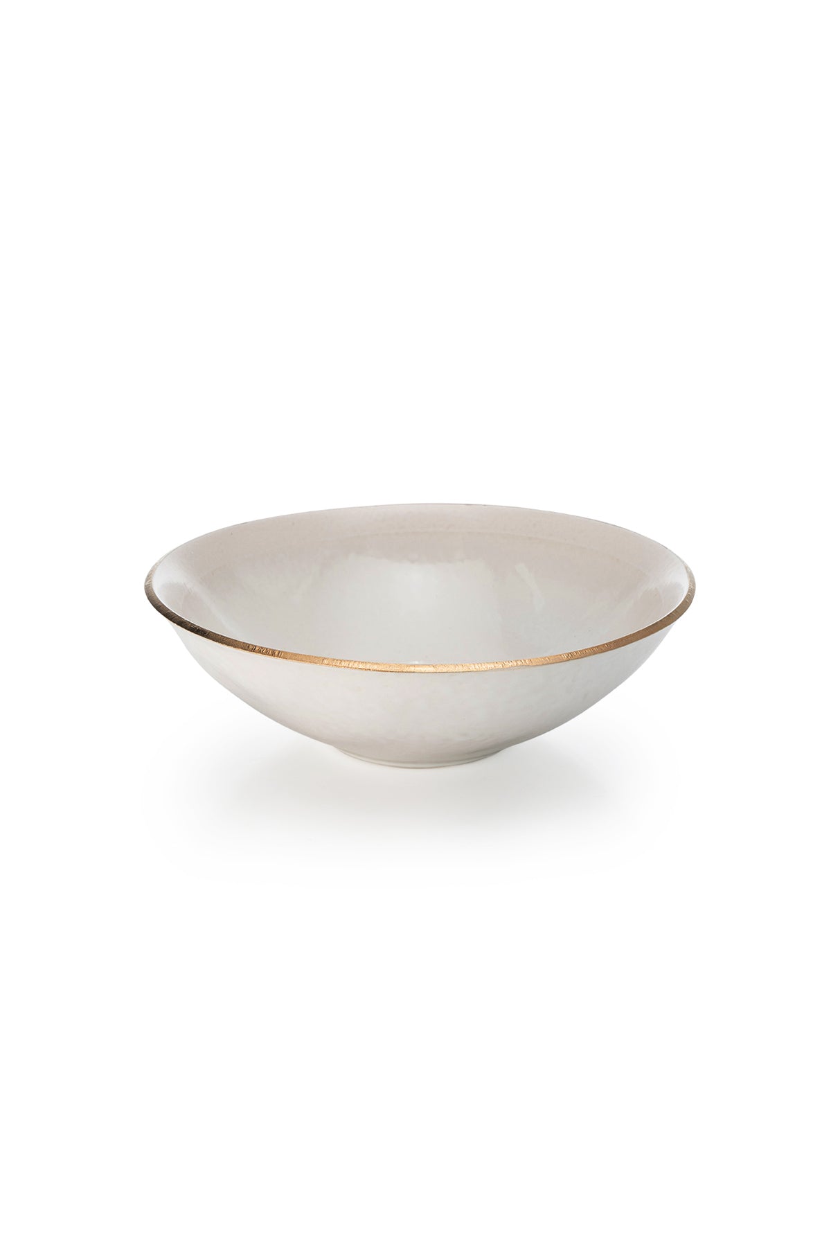 Heirol x Nosse skål 19 cm Edge, Ivory Gold
