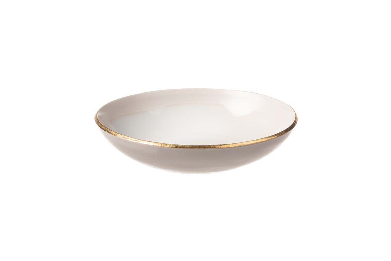 Heirol x Nose Deep Plate 20 cm Edge, Ivory Gold