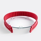 Heirol Quicheform i silikon med  glastallrik 26x4 cm  1,8 l