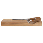 Heirol Knivblock för 4 knivar i låda, Ask, 40,5x12,2x4,2 cm