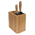 Heirol Knivblock/Redskapshållare,   Ask, 17,5 x 11,5 x 22 cm