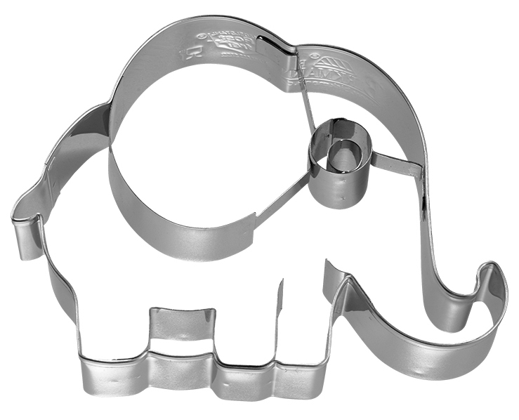 Pepparkaksform Elefant, 6 cm