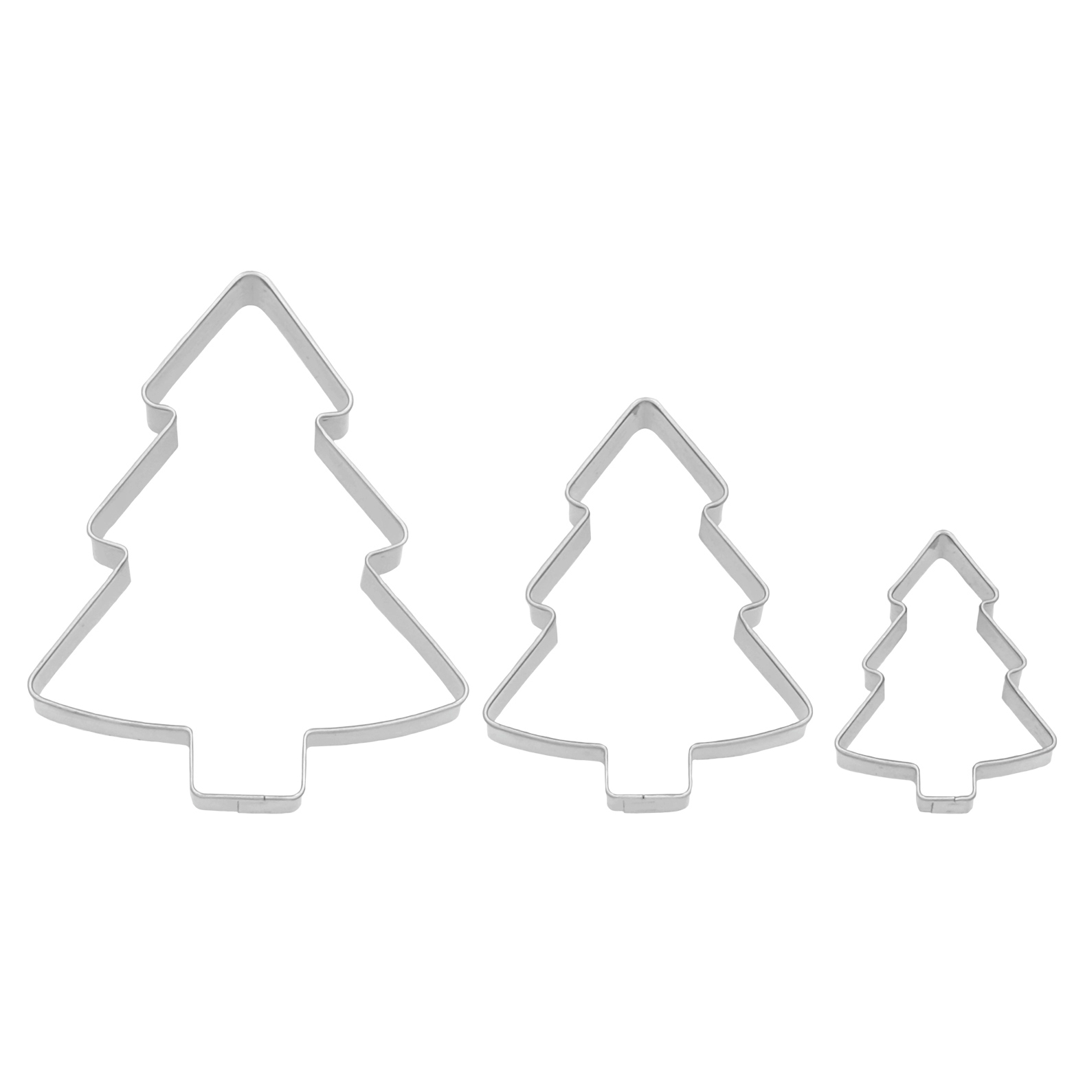 Pepparkaksform Julgran i tre storlekar