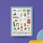 *REA Poster  90-talsikoner