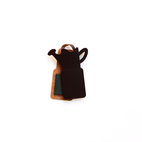 *Bokmärke i Skinn Vattenkanna