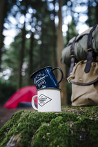 Emaljmugg The Adventure blå