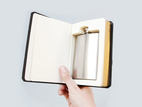 Flask In A Book Fancy Black