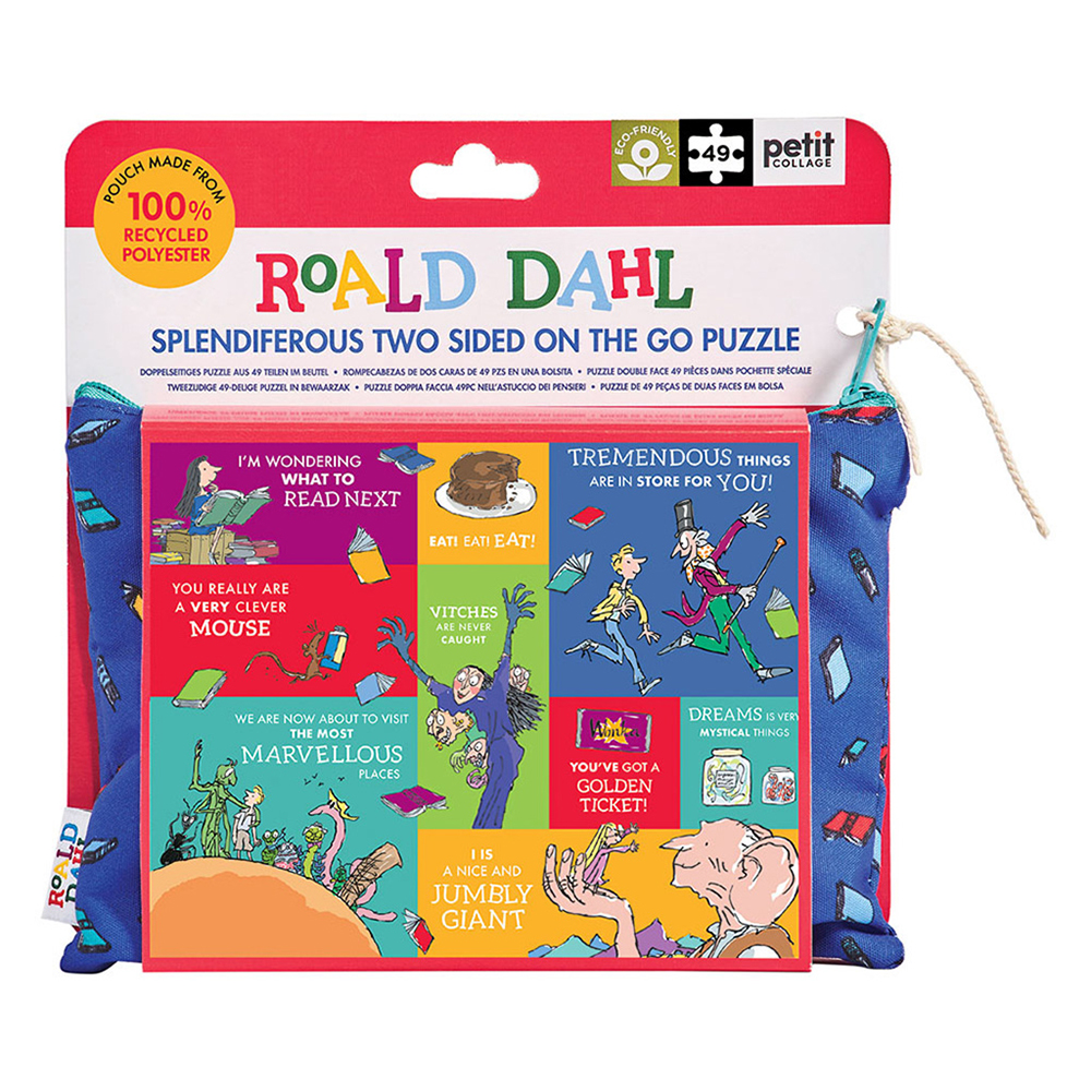 *Dubbelsidigt pussel i påse Roald Dahl