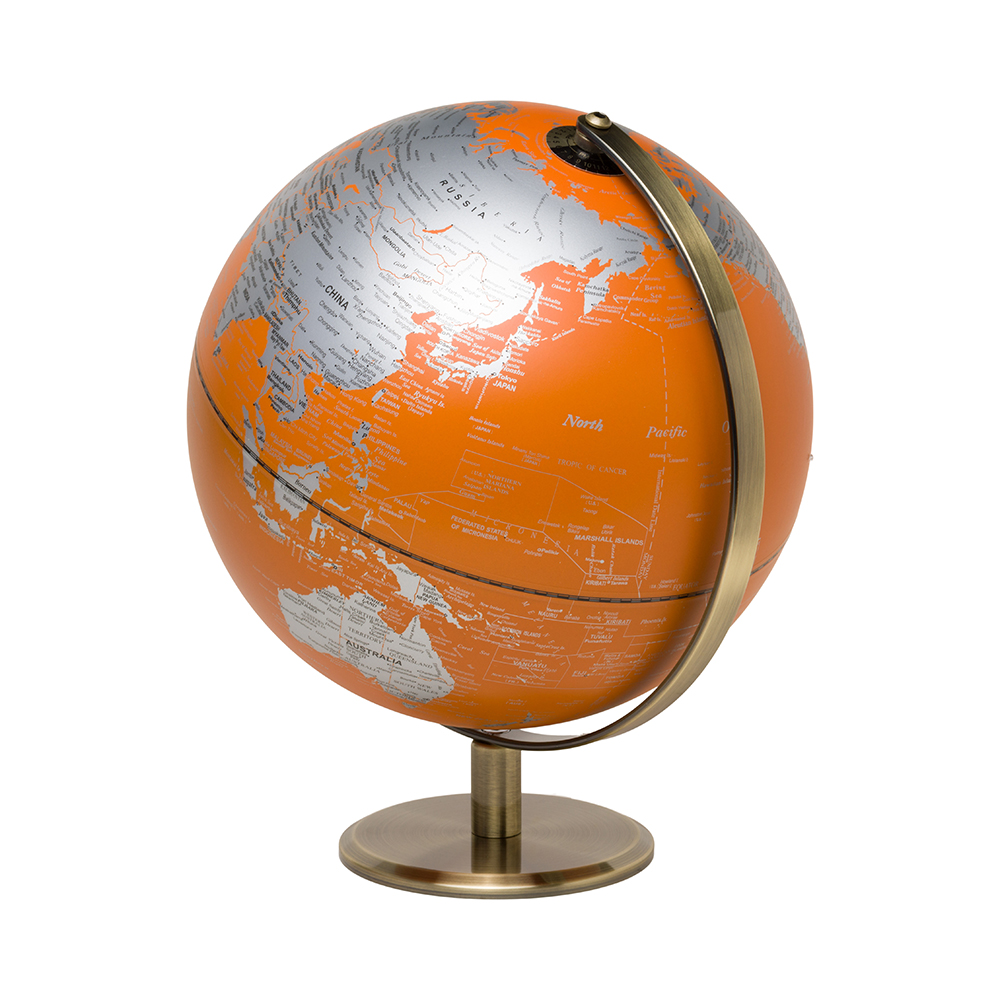 *Jordglob Lampa Orange 25cm