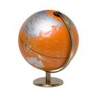 *Jordglob Lampa Orange 25cm